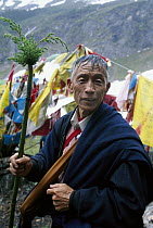 Pilgrim who walked part-way around the sacred mountain and then passed three times under a waterfall
