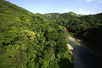 Aerial view of the Canal Zone, upper Chagres River, upper Chagres National Park, Panama