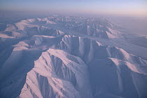 Snow covered mountain, Ellesmere Island, Nunavut, Canada