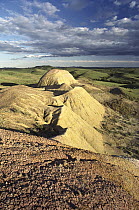 Eroded landscape, Badlands National Park, South Dakota