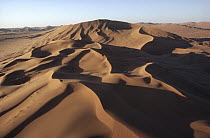 Aerial view of Namib Desert sand dunes, Namibia