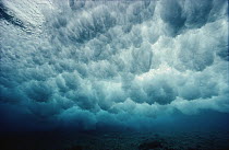 Underwater view of breaking waves, Papua New Guinea