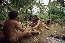 Reconstruction for tv series Nomads of the Wind, - packing food for voyage, 1992