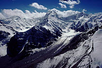 Fedchenko glacier in Tien Shan Mountains. Kazakhstan, Kirgezia