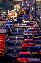 Rush hour traffic. M32, Bristol, England, UK, Europe