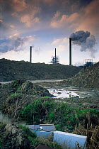 Pollution - industrial wasteland Avonmouth near Bristol, UK