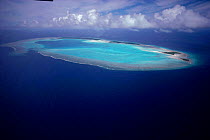 Aerial view Kayanger Atoll - a coral atoll - Palau