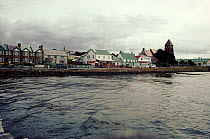 Port Stanley from sea, Falkland Islands