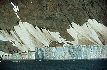 Glacier in the Hornsund area, Svalbard, Spitsbergen. Norway