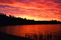 Sunset over Pigeon Lake, Wisconsin, USA
