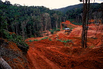 Deforestation for graphite mine, Mantady NP, Madagascar.