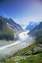 Mer de Glace glacier, Mont Blanc, Alps, France