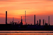 BP oil refinery, Firth of Forth, Grangemouth Scotland.