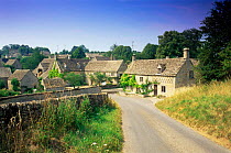 Traditional Cotswold village, Duntisbourne Leer, Gloucestershire, UK