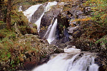 Black Falls (Y Rhaeadr Ddu) in October. Snowdonia NP, Wales, UK, Europe