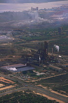 Industrial site on Orinoco river Venezuela.