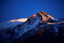 Mont Blanc at sunset. Italian Alps, Italy, Europe
