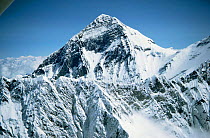 Aerial view of Mt Everest (from Nepalese side) with Lhotse ridge in fore ground, Himalayas, Nepal