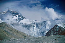 North face of Everest, Rongbuk glacier in foreground, Tibet