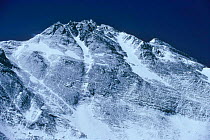 North face of Everest, the Pinnacles and summit to right, Tibet