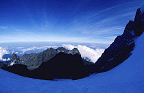 View from Stanley Glacier, Mountains of the Moon,  Ruwenzori, Virunga NP, Congo (formerly Zaire)