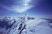 Eric Jones on Matterhorn summit, European Alps, Switzerland, 1976