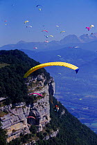 Paragliding festival St Hilaire, France, Europe