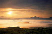 Dawn over Scarfell and Eskdale, Lake District NP, Cumbria, UK