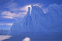 Iceberg, Australian Antarctic Territory, Auster "EP" rookery. Ice-formations, blue, ice, snow