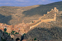 Fortified village in the Albarracin mountains, Teruel, Spain