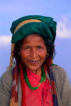 Nepalese woman portrait. Pokhara, Nepal.