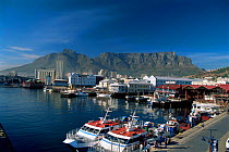 Victoria and Albert Waterfront and Table Mountain, Cape Town, South Africa 1997