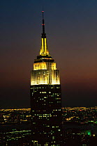 Empire State Building at night, Midtown Manhattan, New York City, New York, USA