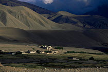 Tibetan village, Ali, Tibet, China.