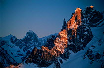 Mont Blanc, near Chamonix, France.