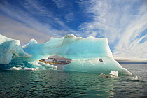 Melting iceberg in spring, Kongsfjord, Svalbard, Norway