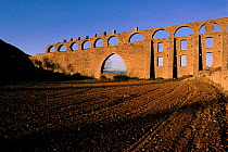 11th century aquaduct, Morella, Castellon, Spain, Europe.