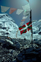 Prayer flags at base camp, Mount Everest, Nepal