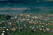 Kibumba refugee camp for Rwandan Hutu refugees. Virunga NP, Republic of Congo,  Africa