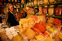 Man selling spices, Luxor, Egpyt.