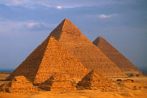 The pyramids of Giza, near Cairo, Egypt.