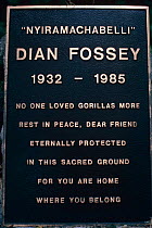 Grave of Dian Fossey, Virunga Volcanos, Karisoke, Dem Rep Congo