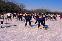 Cross country ski race, Wisconsin, USA
