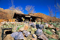 Semi-precious stones and glass for sale at Zion NP, Springdale, Utah, USA