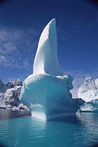 Iceberg prow, summer. Antarctica