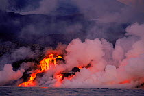 Erruption of parasitic cone volcano, Cabo Hammond Feb 1995 Fernandina Island, Galapagos