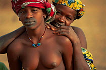 Portrait of two Fulani women, Mali, West Africa