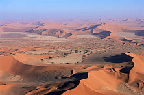 Aerial view of Sossusvlei, Namib desert, Namibia
