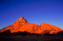 Spitzkoppe peak, granite outcrop, at sunrise Namib desert, Namibia