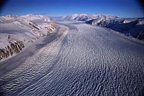 Priestly Glacier, Victoria Land, Antarctica. Heavily crevassed